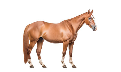 horse isolated on white HD 8K wallpaper Stock Photographic Image - obrazy, fototapety, plakaty