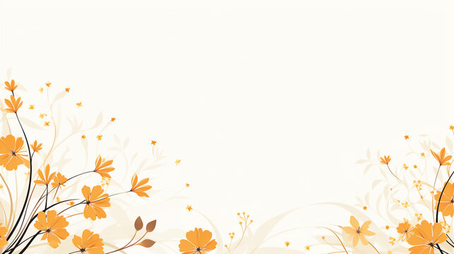 Floral frame template, background.
Modified generative AI image.