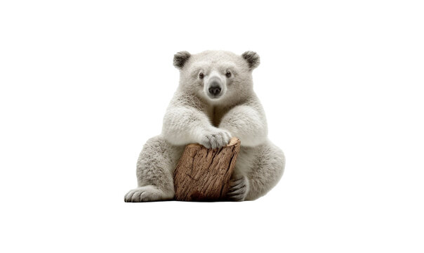 white bear cub HD 8K wallpaper Stock Photographic Image