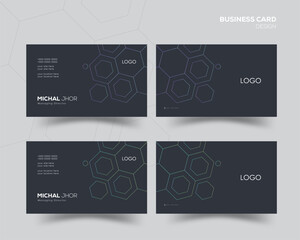 super cool minimal modern editable vector of business card in 2 variants.