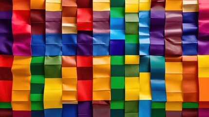 Colorful abstract geometric shapes. Generative ai.