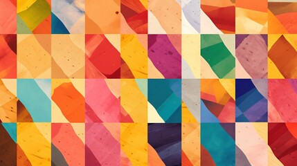 Colorful abstract geometric shapes. Generative ai.