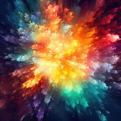 Obraz na płótnie Canvas Anime explosion flame background,created with generative ai tecnology.