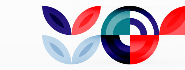 Colorful circles abstract background. Hi-tech design for wallpaper, banner, background, landing page, wall art, invitation, prints, posters