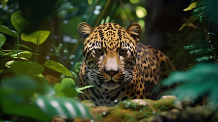 leopard in the zoo HD 8K wallpaper Stock Photographic Image