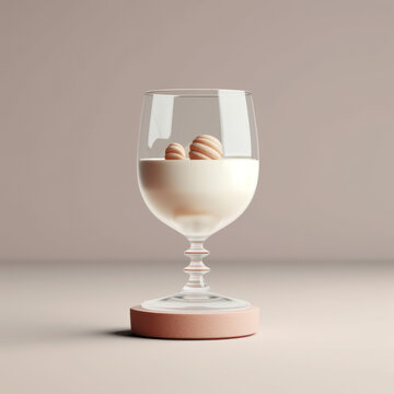 minimalism minimal simple flat vanilla sundae
