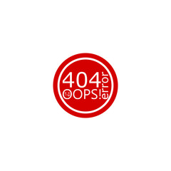 404 Error sign icon isolated on white background