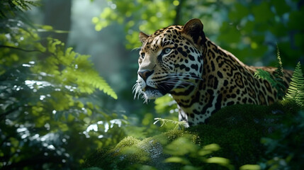 portrait of a tiger HD 8K wallpaper Stock Photographic Image