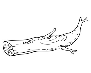 log sketch illustration