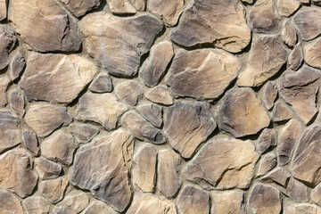 On from stone bricks as an abstract background. Texture