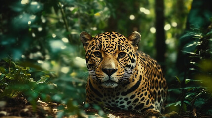jaguar in zoo HD 8K wallpaper Stock Photographic Image