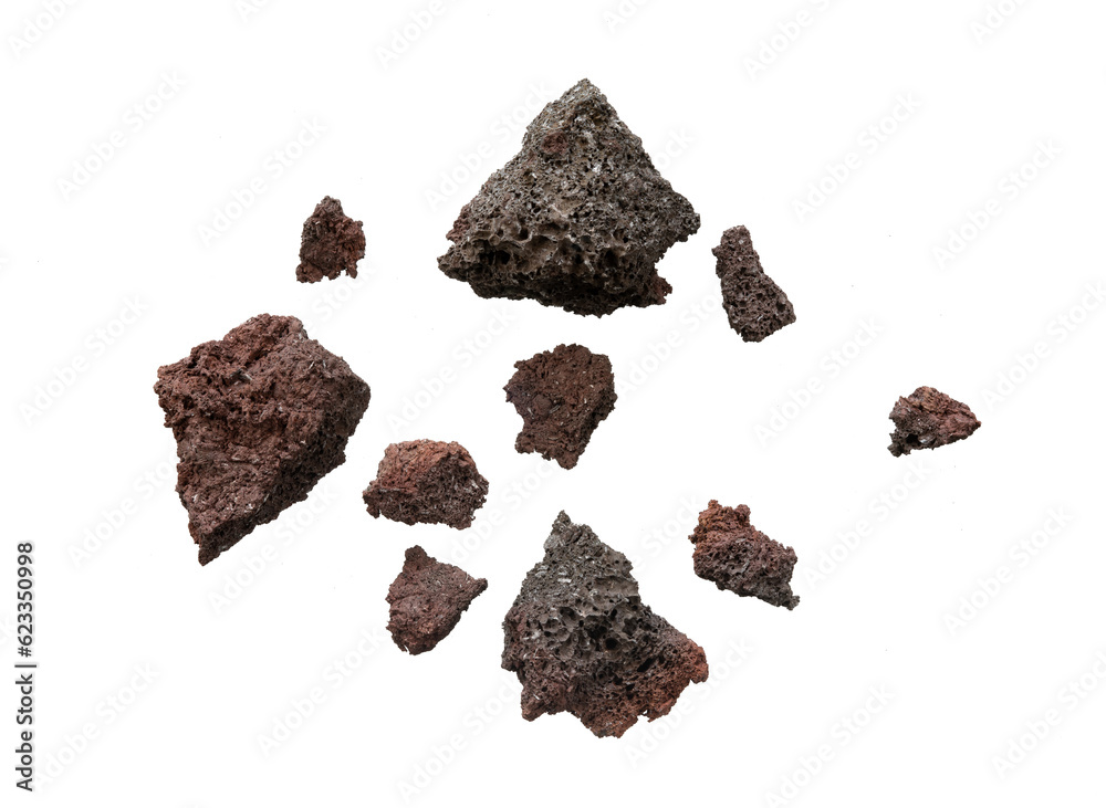 Poster Abstract rock explosion particle isolated