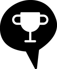 Messenger glyph icon. Messenger icon simple cartoon style. Messenger vector element.