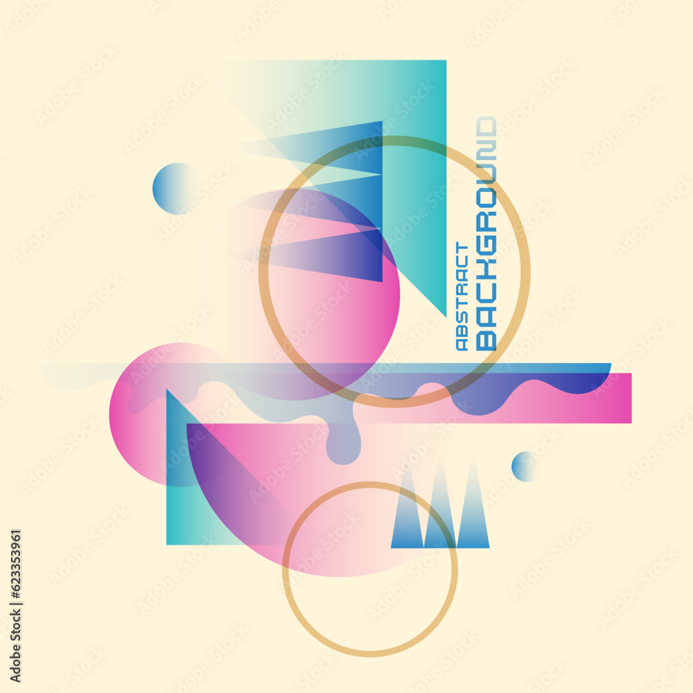 Poster abstract background with simple elements. an image with a composition of geometric elements and shap