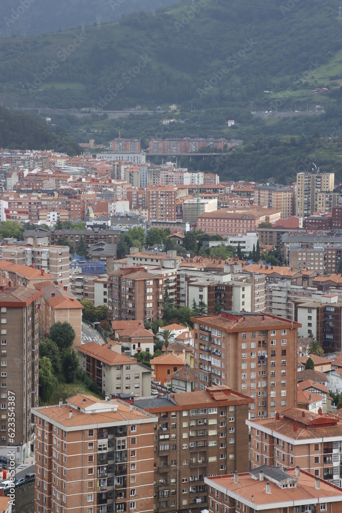 Poster Building in the neighborhood in Bilbao