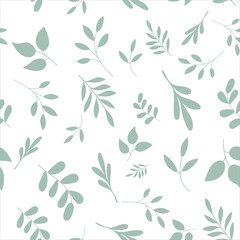 seamless background with plants vector