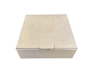 Blank cardboard packaging mockup isolated