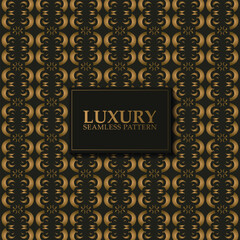 luxury dark seamless pattern background