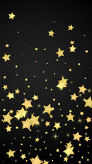 Magic stars vector overlay.  Gold stars scattered
