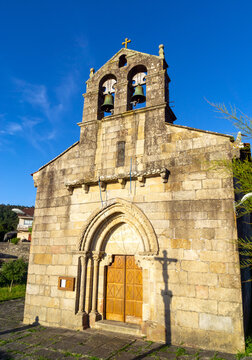 Romanesque church of Santa Maria de Cela (12th century). Bueu, Galicia, Spain.