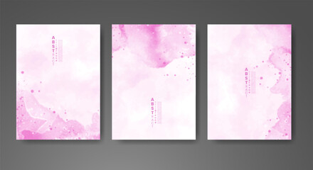 Cover template with watercolor background. Design for your cover, date, postcard, banner, logo.