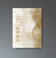 Cover template with watercolor background. Design for your cover, date, postcard, banner, logo.