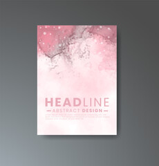 Fototapeta premium Cover template with watercolor background. Design for your cover, date, postcard, banner, logo.