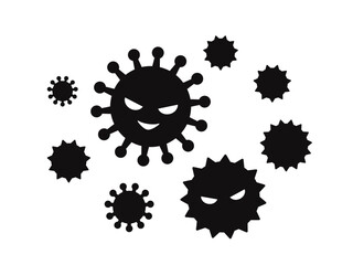 いろいろなウイルスのイラスト