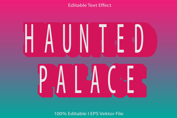 Haunted Palace Editable Text Effect