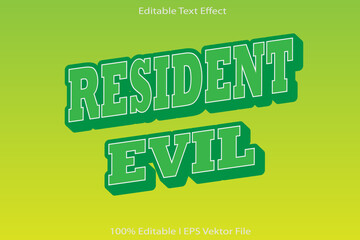 Resident Evil Editable Text Effect