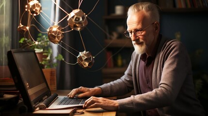 older people are involved in online learning