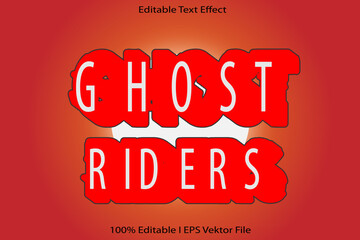 Ghost Riders Editable Text Effect