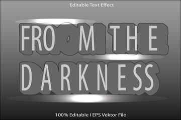 Form The Darkness Editable Text Effect