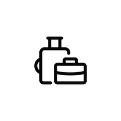 Suitcase icon vector design trendy