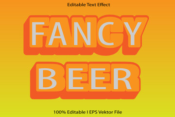 Fancy Beer Editable Text Effect