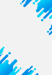 Simple background gradient illustration vector template backdrop blue drip water editable