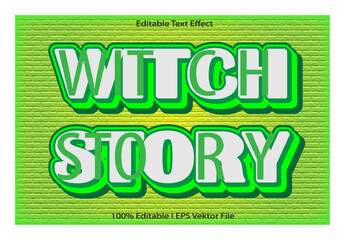 Witch Story Editable Text Effect