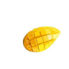 half of mango