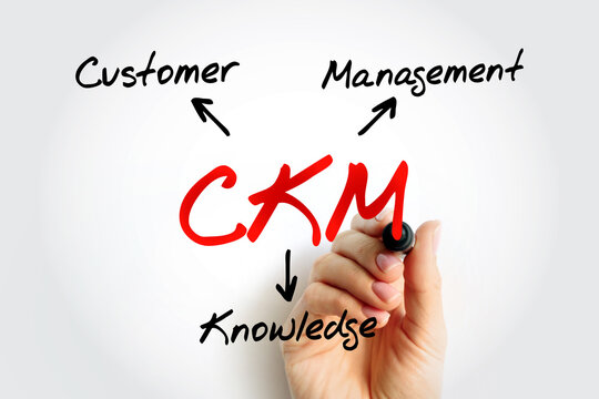 CKM Customer Knowledge Management - emerges as a crucial element for customer-oriented value creation, acronym text concept background