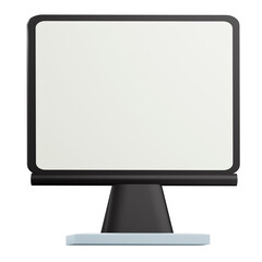 3d monitor mockup illustration