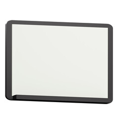 3d white board mockup illustration
