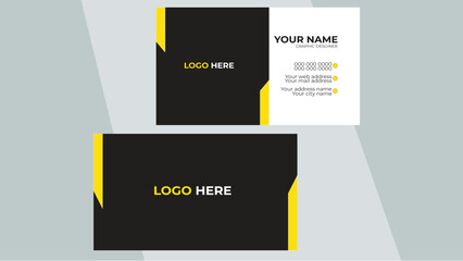 modern creative business card and name card horizontal simple clean template vector design.