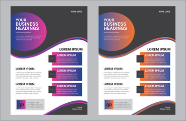 Corporate Identity Flyer Template with Card