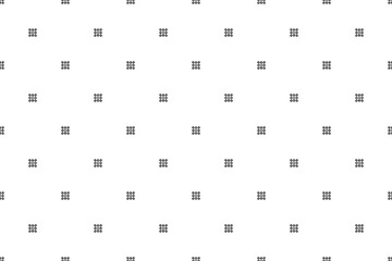 Seamless of abstract pattern. Design modular shape black on white background. Design print for illustration, textile, texture, wallpaper, background. Set 10