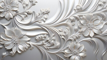 Silver Abstract Luxury background. Generative AI.