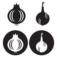 onion icon vector