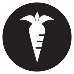 carrot icon vector