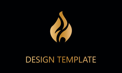 fire flame vector logo template