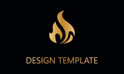 fire flame vector logo template