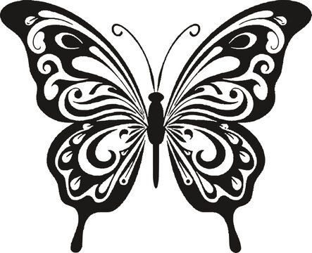 butterfly silhouette clipart butterfly 